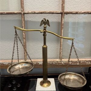 Vintage Brass Balance Scale